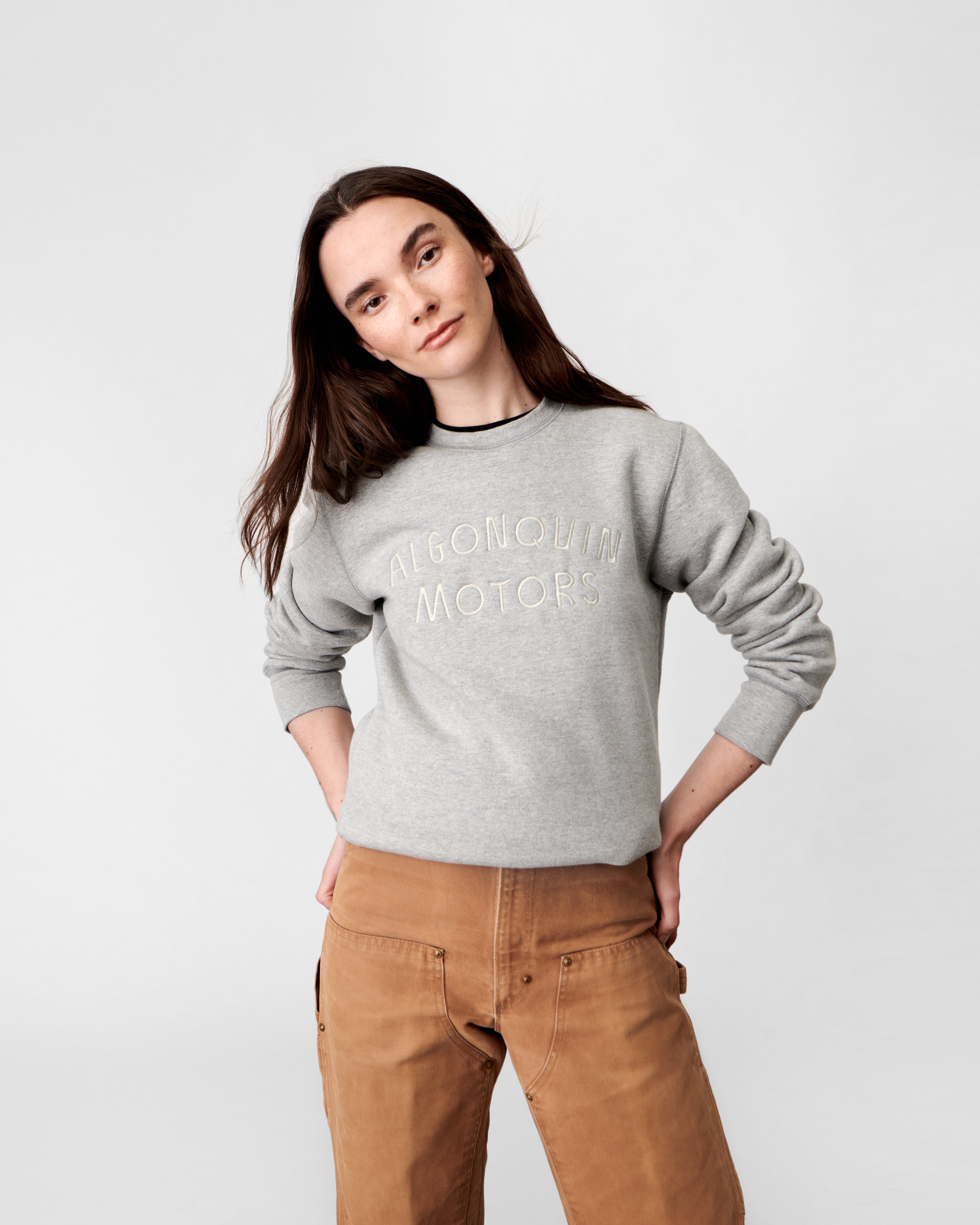 Classic Grey Crewneck - Algonquin Motors