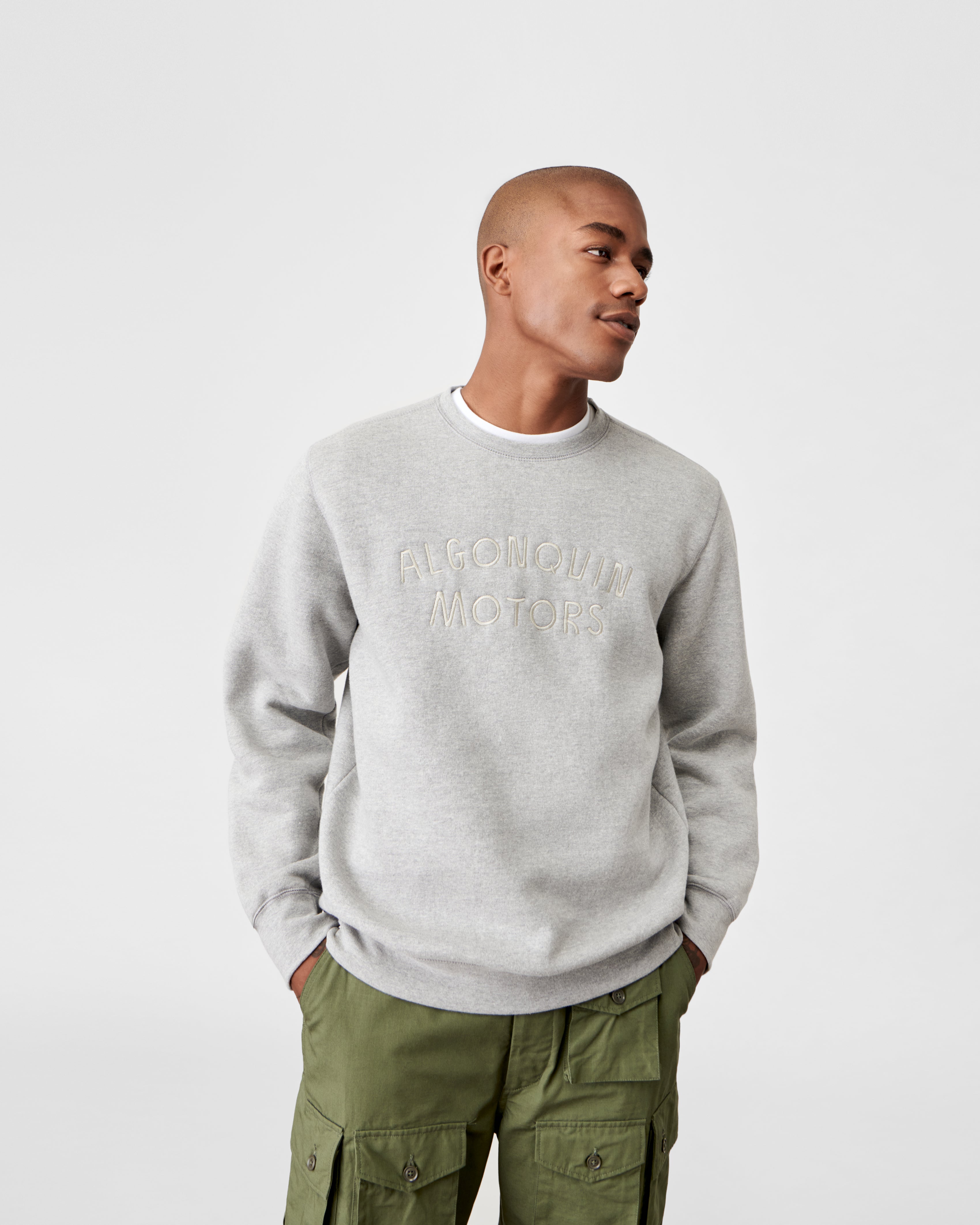 Classic Grey Crewneck - Algonquin Motors