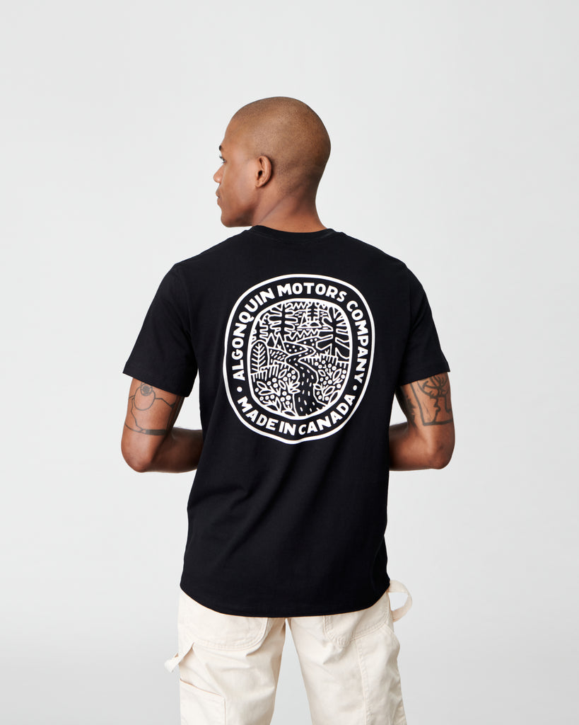 Salamander Black Tee - Algonquin Motors