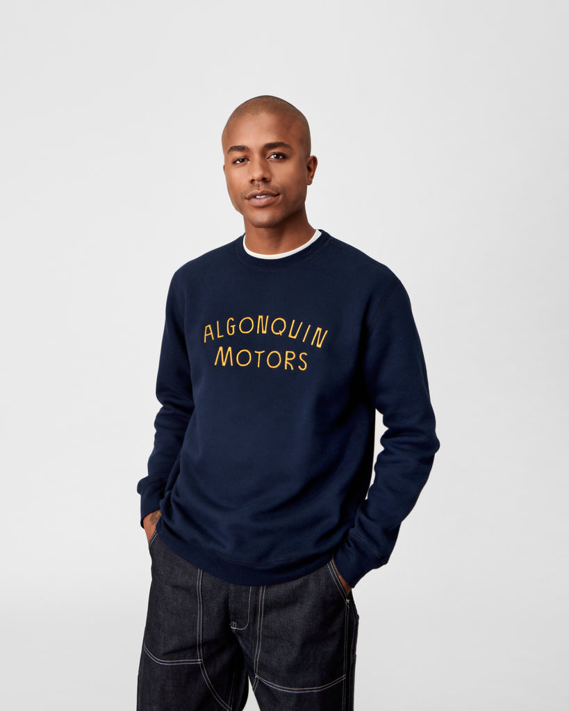 Classic Navy Crewneck - Algonquin Motors
